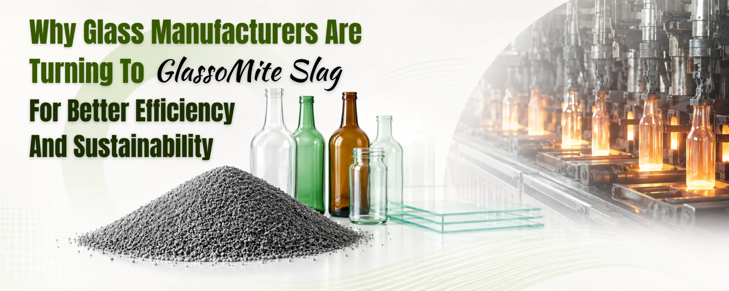 Why Glass Manufacturers Are Turning To GlassoMite Slag For Better Efficiency And Sustainability